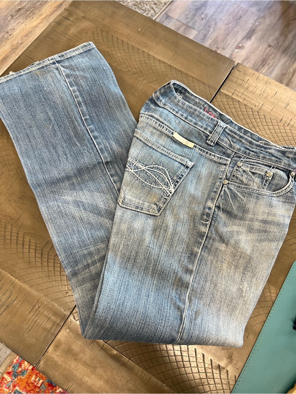 Cowgirl Tuff starched jeans